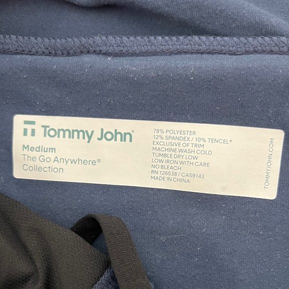 Tommy John Go Anywhere Mens sz M Lounge Pants Blue Waist 31" - 34" Comfort Fit - Picture 4 of 8